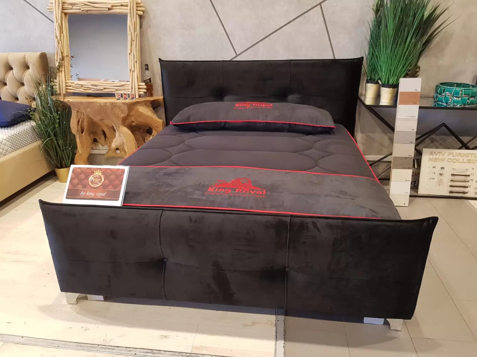 מיטת מעצבים דאבל חזית גבוהה